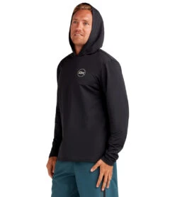 Dakine Men's Mission Hoodie Long Sleeve UPF 50 Surf Shirt -Spectrum Xcel Shop 7476053213352 black 5a