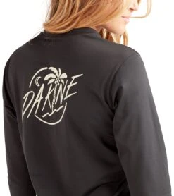 Dakine Women's Mission Crew Long Sleeve UPF 50 Surf Shirt -Spectrum Xcel Shop 7476060717224 black 6a