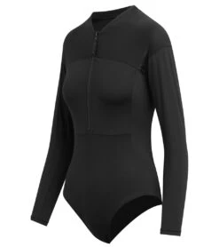 Dakine Women's HD Long Sleeve UPF 50 One Piece Swimsuit -Spectrum Xcel Shop 7476061503656 black 8a