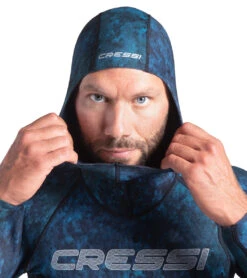CRESSI 3.5mm Tokugawa Open Cell Hooded Two Piece Wetsuit -Spectrum Xcel Shop 7484568469672 bluecamo 4a
