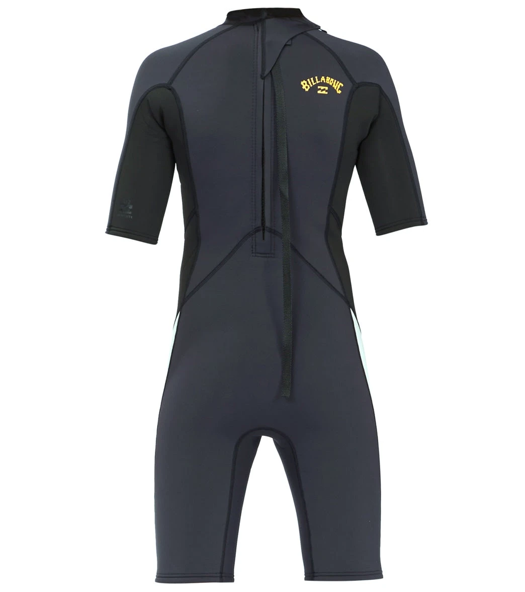 Billabong Kids' 2/2mm Absolute Back Zip Short Sleeve Springsuit 2 Billabong Kids' 2/2mm Absolute Back Zip Short Sleeve Springsuit - Image 2