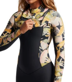 Billabong Women's 4/3mm Salty Dayz Chest Zip Fullsuit Wetsuit -Spectrum Xcel Shop 7490837250216 junglenight 4a