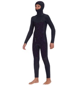 Billabong Youth 5/4mm Absolute Chest Zip Hooded Fullsuit Wetsuit -Spectrum Xcel Shop 7492491444392 military 3a