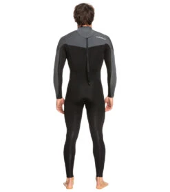 Quiksilver Men's 3/2mm Everyday Sessions Back Zip Fullsuit Wetsuit -Spectrum Xcel Shop 7499287199912 blackgunmetal 3a