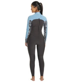 Roxy Women's 4/3mm Swell Series Back Zip Fullsuit Wetsuit -Spectrum Xcel Shop 7499384619176 jetboyblue 3a