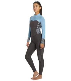 Roxy Women's 4/3mm Swell Series Back Zip Fullsuit Wetsuit -Spectrum Xcel Shop 7499384619176 jetboyblue 4a