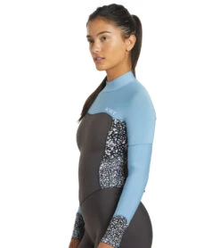 Roxy Women's 4/3mm Swell Series Back Zip Fullsuit Wetsuit -Spectrum Xcel Shop 7499384619176 jetboyblue 6a