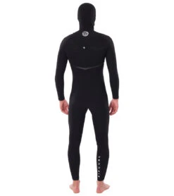 Rip Curl Men's 4/3mm E-Bomb Long Sleeve Zip Free Hooded Fullsuit Wetsuit -Spectrum Xcel Shop 7510130491560 black 3a