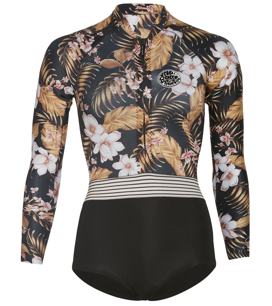Rip Curl Women's 1mm G-Bomb Long Sleeve High Cut Springsuit Wetsuit 1 Rip Curl Women's 1mm G-Bomb Long Sleeve High Cut Springsuit Wetsuit