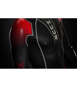 Huub Men's Aegis X Tri Wetsuit -Spectrum Xcel Shop 7522245542056 blackred 4a
