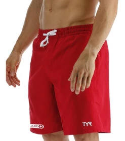 TYR Men's Guard Challenger X Swim Short -Spectrum Xcel Shop 7626579148968 red 4a