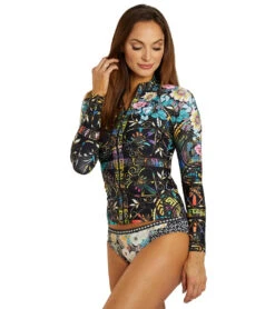 Johnny Was Women's Floral Peace Joy Surf Shirt -Spectrum Xcel Shop 7716790927528 multi 4a